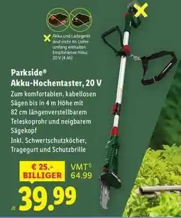Lidl Parkside Akku-Hochentaster, 20 V Angebot