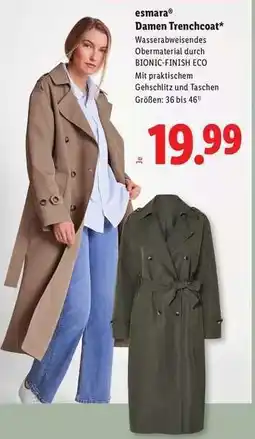 Lidl esmara Damen Trenchcoat Angebot