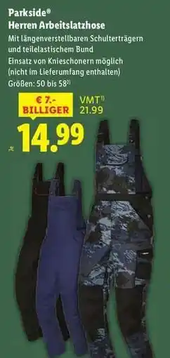 Lidl Parkside Herren Arbeitshose Angebot