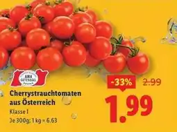 Lidl Cherrystrauchtomaten aus Österreich Angebot