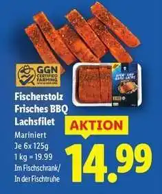 Lidl Fischerstolz Frisches BBQ Lachsfilet Angebot