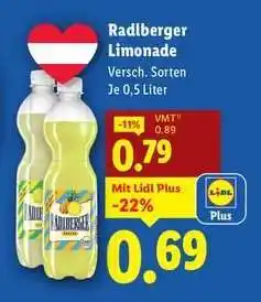 Lidl Radlberger Limonade Angebot
