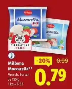 Lidl Milbona Mozzarella Angebot