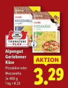 Lidl Alpengut Geriebener Käse Angebot