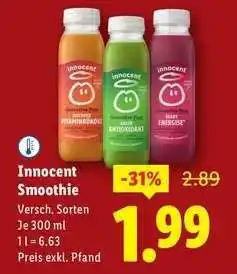 Lidl Innocent Smoothie Angebot