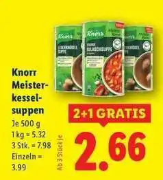 Lidl KNORR MEISTERKESSEL SUPPEN Angebot
