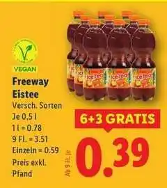 Lidl Freeway Eistee Angebot