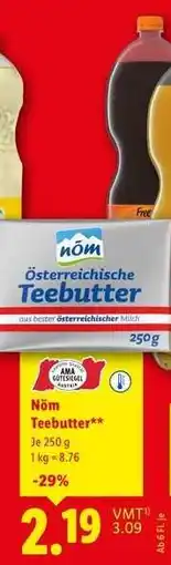 Lidl Nöm Teebutter Angebot
