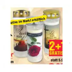 Maximarkt Premium Grabkerze 7 Tage verschiedene Motive und Sprüche Maximarkt Angebot