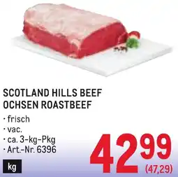 Metro Scotland hills beef ochsen roastbeef Angebot