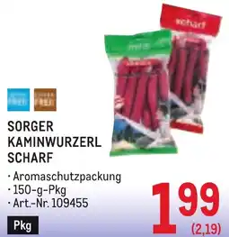 Metro Sorger kaminwurzerl scharf Angebot