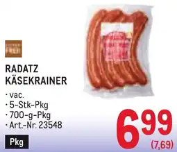 Metro Radatz käsekrainer Angebot