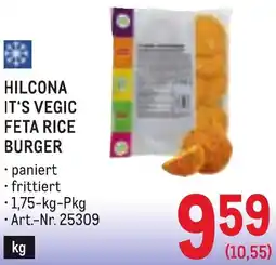 Metro Hilcona it's vegic feta rice burger Angebot