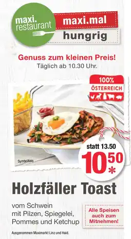 Maximarkt Holzfäller Toast Angebot
