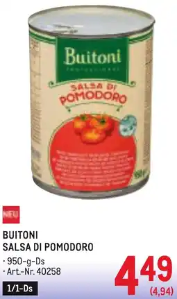 Metro Buitoni salsa di pomodoro Angebot
