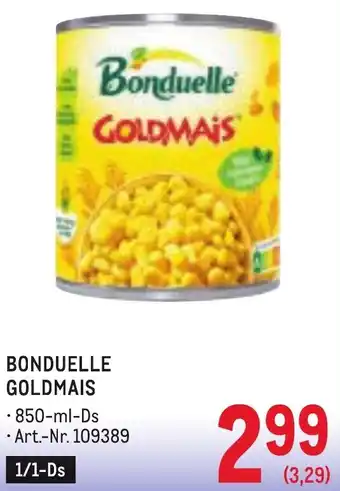 Metro Bonduelle goldmais Angebot