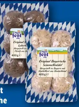 Lidl Alpenfest Original Bayerische Knödel Angebot