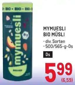 Metro Mymuesli bio müsli Angebot