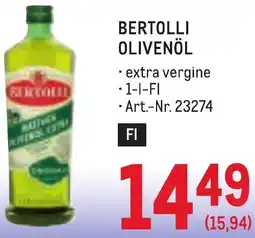 Metro Bertolli olivenöl Angebot