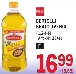 Metro Bertolli bratolivenöl Angebot