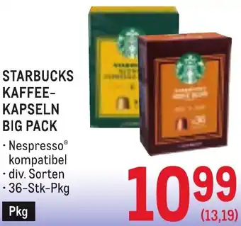 Metro Starbucks kaffee-kapseln big pack Angebot