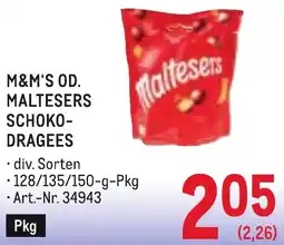 Metro M&m's od. maltesers schoko-dragees Angebot