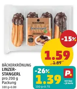 PENNY Bäckerkrönung linzer- stangerl Angebot