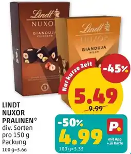 PENNY Lindt nuxor pralinen Angebot