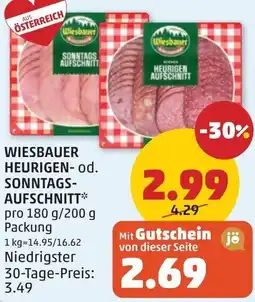PENNY Wiesbauer heurigen - od, sonntags- aufschnitt Angebot