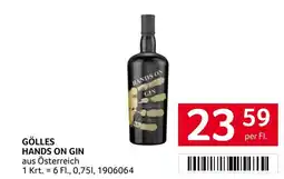 Transgourmet Gölles hands on gin Angebot