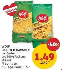 PENNY Wolf eigold teigwaren Angebot