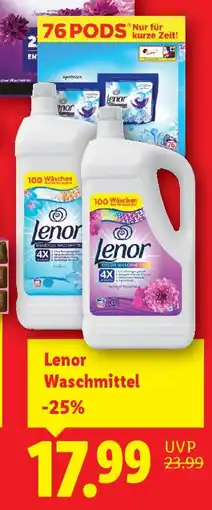 Lidl Lenor Waschmittel -25% Angebot