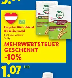 Lidl Ein gutes Stück Heimat Bio Weizenmehl Angebot