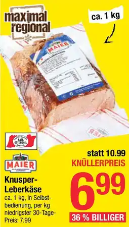 Maximarkt Knusper Leberkäse Angebot