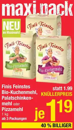 Maximarkt Finis Feinstes Bio-Kuchenmehl Palatschinken- mehl oder Pizzamehl Angebot