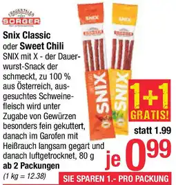Maximarkt Snix Classic oder Sweet Chili Angebot