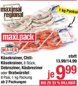 Maximarkt Käsekrainer Angebot
