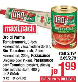 Maximarkt Oro di Parma Tomatenmark Angebot