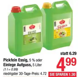 Maximarkt Pickfein Essig Angebot