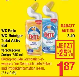 Maximarkt WC Ente WC-Reiniger Total Aktiv Gel Angebot