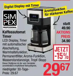 Maximarkt Kaffeeautomat Timer Angebot