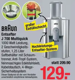 Maximarkt Entsafter J 700 Multiquick Angebot