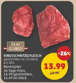 PENNY RINDSSCHNITZELFLEISCH Angebot