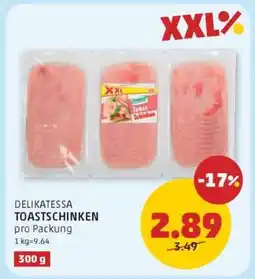 PENNY DELIKATESSA TOASTSCHINKEN Angebot