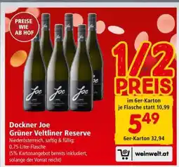 Interspar Dockner Joe Grüner Veltliner Reserve Angebot