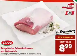 Interspar ausgelöstes Schweinskarree aus Österreich Angebot