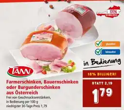 Interspar Farmerschinken, Bauernschinken oder Burgunderschinken aus Österreich Angebot