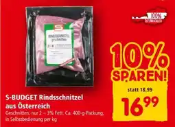Interspar S-BUDGET Rindsschnitzel aus Österreich Angebot