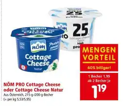 Interspar nöm PRO Cottage Cheese oder Cottage Cheese Natur Angebot