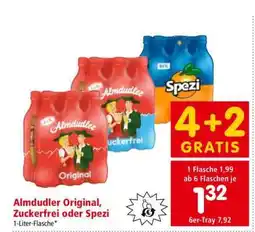 Interspar Almdudler Original, Zuckerfrei oder Spezi Angebot